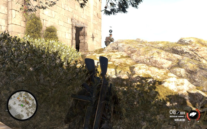 You can sneak up to your opponents by hiding in bushes or behind objects - Sneaking and silent kills | Sniper Elite 4 Tips - Tips - Sniper Elite 4 Game Guide