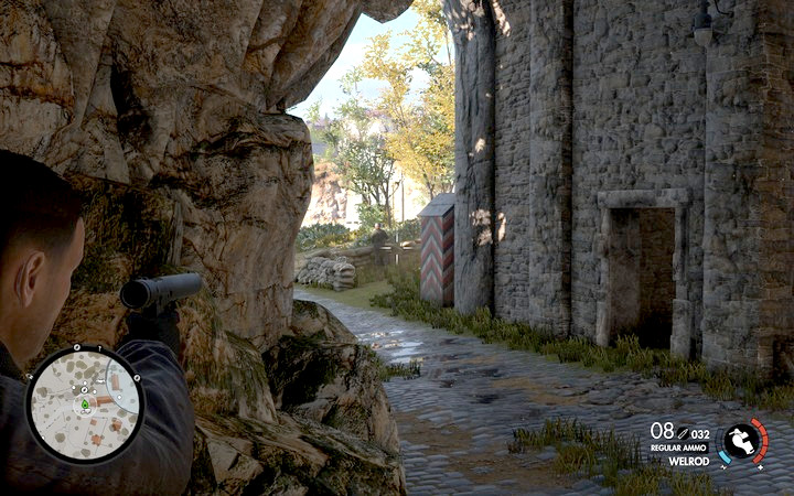 Eliminate two targets at the entrance to the cave from the north - Clearing the control point | Mission 1 San Celini Island in Sniper Elite 4 - Mission 1: San Celini Island - Sniper Elite 4 Game Guide