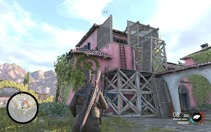 Use the ladder to reach the safe on the upper floor - Schmidts assassination | Mission 1 San Celini Island in Sniper Elite 4 - Mission 1: San Celini Island - Sniper Elite 4 Game Guide