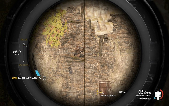 The hill is your optimal position to eliminate the sniper - Obtaining the sniper reports | Mission 2 Bitanti Village in Sniper Elite 4 - Mission 2: Bitanti Village - Sniper Elite 4 Game Guide