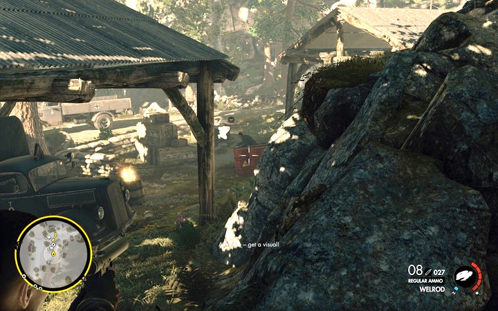 Eliminate all guards and vehicles - Blowing up the storage house | Mission 3 Regilino Viaduct in Sniper Elite 4 - Mission 3: Regilino Viaduct - Sniper Elite 4 Game Guide