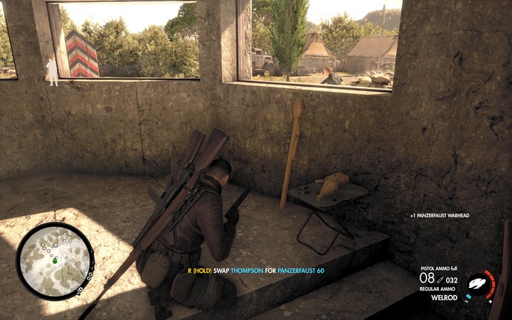 Panzerfaust in the bunker - The second document and Panzerfaust | Mission 5 Abrunza Monastery - Mission 5: Abrunza Monastery - Sniper Elite 4 Game Guide