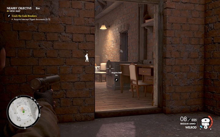 The charge can be triggered from a distance when you are sure that the moment is right - The first document | Mission 6 Magazzeno Facility in Sniper Elite 4 - Mission 6: Magazzeno Facility - Sniper Elite 4 Game Guide