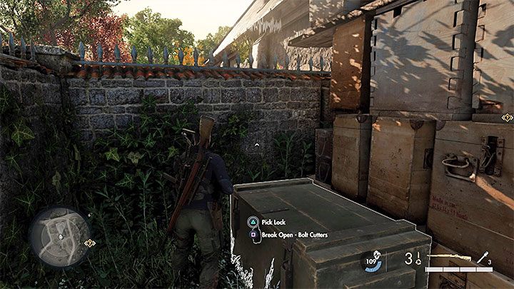 Bolt cutters can be used to cut padlocks to, for example - Sniper Elite 5: Bolt cutters and crowbar - how to get and where to use? - FAQ - Sniper Elite 5 Guide, Walkthrough