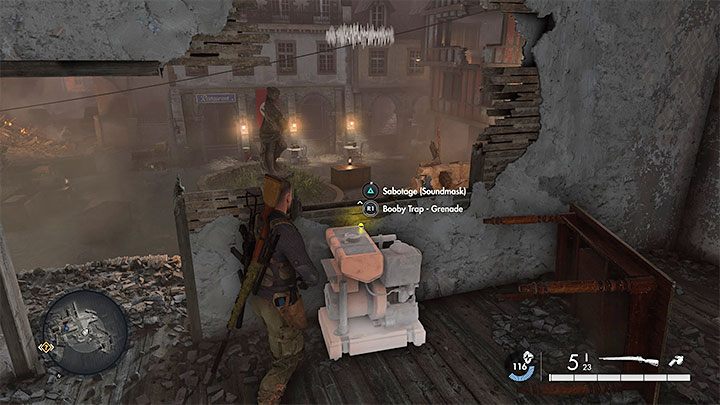 As the Mission 8 starts, you don't have the location of the u-boot base - Sniper Elite 5: Infiltrating the U-boat base (Mission 8) - walkthrough - Mission 8 - Rubble and ruins - Sniper Elite 5 Guide, Walkthrough