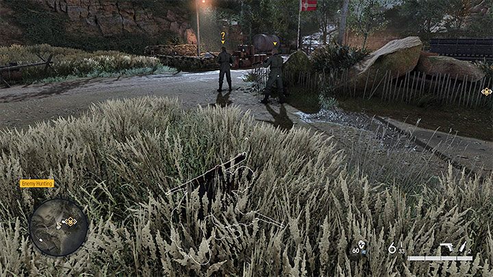 There are several universal techniques in the game that will help you avoid being noticed by your opponents - Sniper Elite 5: Stealth - gameplay basics - Basics - Sniper Elite 5 Guide, Walkthrough