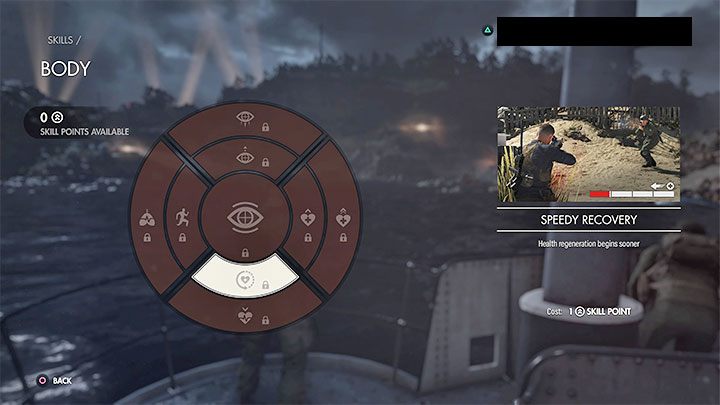 Speedy Recovery - cost: 1 skill point - Sniper Elite 5: Best skills - list - Basics - Sniper Elite 5 Guide, Walkthrough