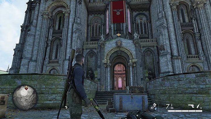 It is the main building on the map and one of the mandatory mission objectives - Sniper Elite 5: Mission 3 (Spy Academy) map and description of the location - Mission 3 - Spy Academy - Sniper Elite 5 Guide, Walkthrough