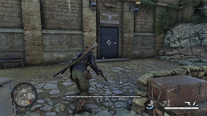 1 - Sniper Elite 5: Eavesdropping on the meeting and getting intel on Kraken (mission 3) - walkthrough - Mission 3 - Spy Academy - Sniper Elite 5 Guide, Walkthrough