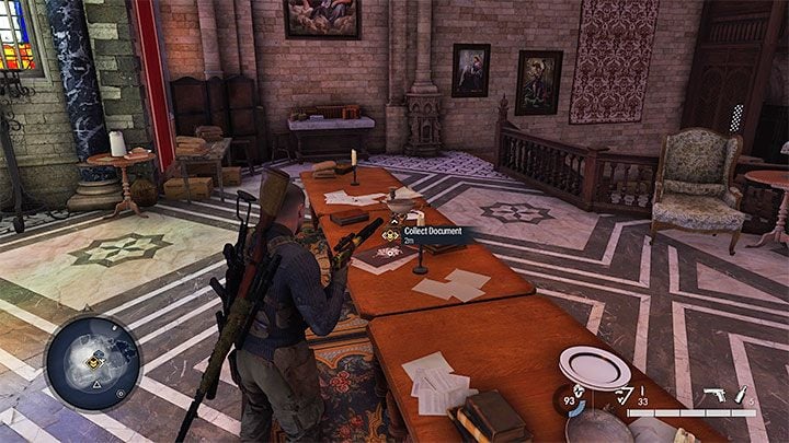 Regardless of how the situation develops, your final objective is to Gather Intel on Operation Kraken - Sniper Elite 5: Eavesdropping on the meeting and getting intel on Kraken (mission 3) - walkthrough - Mission 3 - Spy Academy - Sniper Elite 5 Guide, Walkthrough