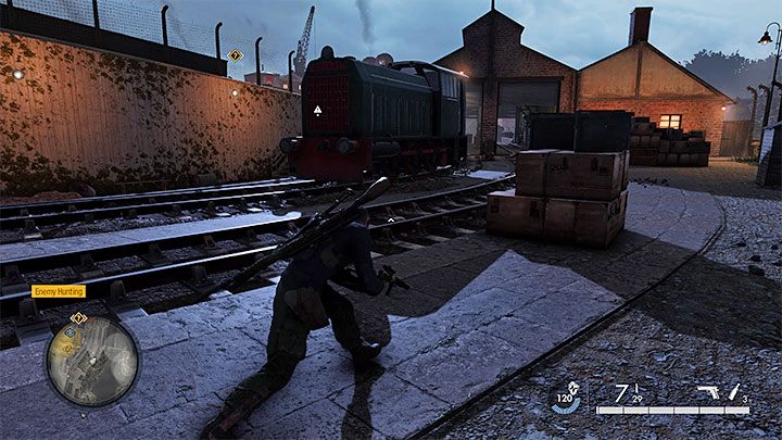 This is one of the alternative starting points of the mission - you can reach this location through a side path - Sniper Elite 5: Mission 4 (War Factory) map and description - walkthrough - Mission 4 - War Factory - Sniper Elite 5 Guide, Walkthrough