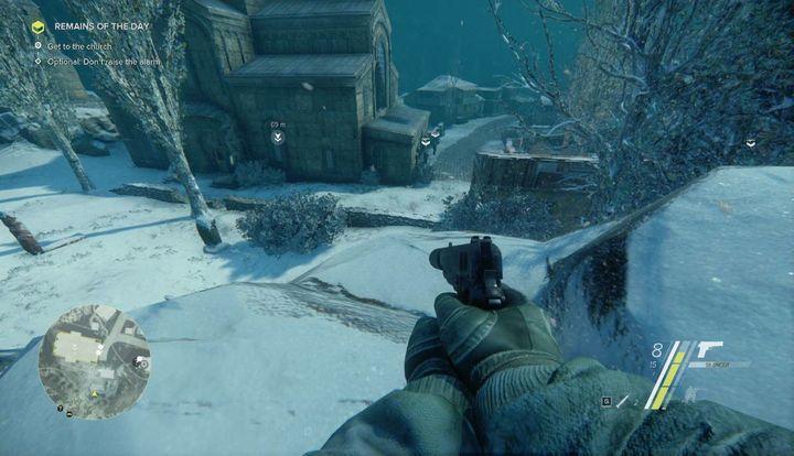 The second part of the mission will require you to go to the church - Remains of the Day | Act 2 | Walkthrough - Act 2 - Sniper: Ghost Warrior 3 Game Guide