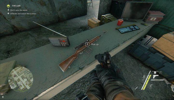 While infiltrating the facility, you will have an opportunity to pick your first collectors weapon - M21 SWS - The Lair I Clear Out | Act 2 | Walkthrough - Act 2 - Sniper: Ghost Warrior 3 Game Guide