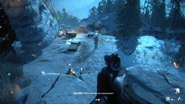 You can take down enemies quietly, or you can use your gun and quickly kill them all. - Sniper Ghost Warrior Contracts: Altai Mountains Walkthrough - Sniper Ghost Warrior Contracts: Walkthrough - Sniper Ghost Warrior Contracts Guide