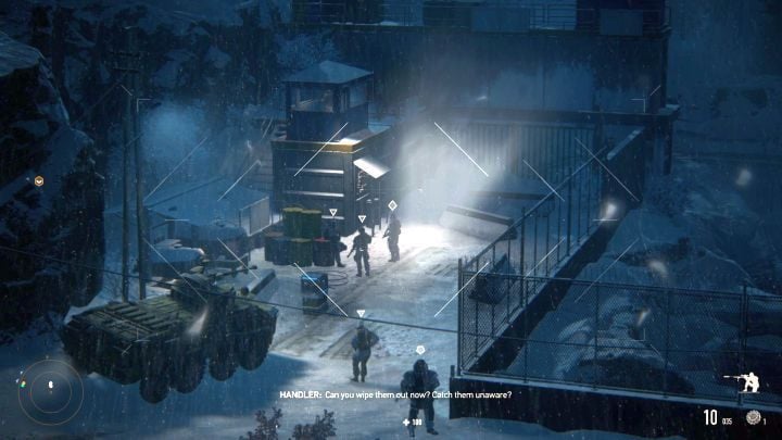 The enemy outpost that youre going to encounter here. - Sniper Ghost Warrior Contracts: Altai Mountains Walkthrough - Sniper Ghost Warrior Contracts: Walkthrough - Sniper Ghost Warrior Contracts Guide