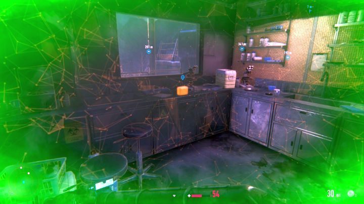 The sample lies on a console - it is easy to locate it, even in a cloud of toxins. - Sniper Ghost Warrior Contracts: Altai Mountains Walkthrough - Sniper Ghost Warrior Contracts: Walkthrough - Sniper Ghost Warrior Contracts Guide