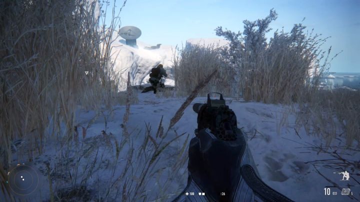 Sniper hidden in the grass - he is worth interrogating. - Sniper Ghost Warrior Contracts: Arakchayev Fortress Walkthrough - Sniper Ghost Warrior Contracts: Walkthrough - Sniper Ghost Warrior Contracts Guide