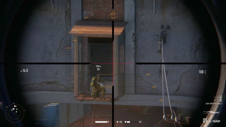 When aiming at a distant enemy, you need to set the cross-hair properly for the bullet to reach its target. - Sniper Ghost Warrior Contracts Guide