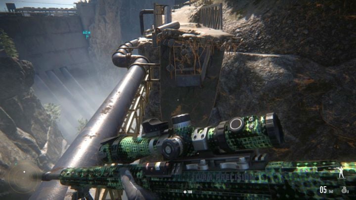 You have to go walk on the pipes to continue. - Sniper Ghost Warrior Contracts: Sibirskaya-7 Junction Walkthrough - Sniper Ghost Warrior Contracts: Walkthrough - Sniper Ghost Warrior Contracts Guide