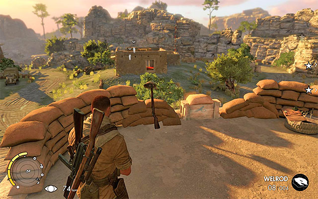 High paths and Sniper Nests will give you a better view - Sniper Elite 3 Afrika: Destroying the first artillery station - Sniper Elite 3 Afrika: Mission 3 - Halfaya Pass - Sniper Elite III: Afrika Game Guide