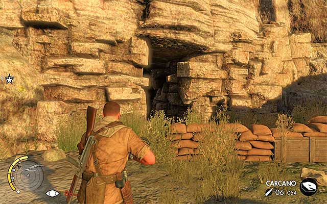 One of the mountain paths leading north - Sniper Elite 3 Afrika: Reaching the central part of the map - Sniper Elite 3 Afrika: Mission 3 - Halfaya Pass - Sniper Elite III: Afrika Game Guide