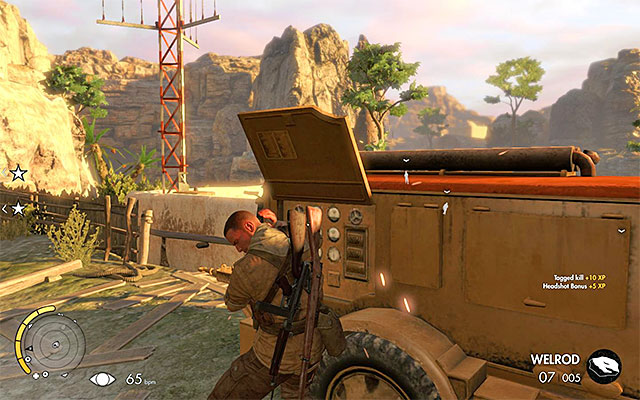 The generator - Sniper Elite 3 Afrika: Reaching the central part of the map - Sniper Elite 3 Afrika: Mission 3 - Halfaya Pass - Sniper Elite III: Afrika Game Guide
