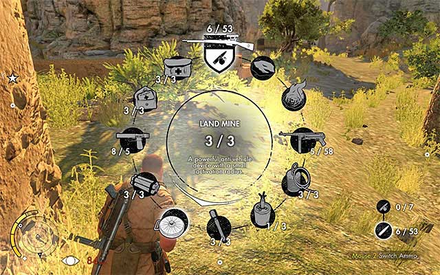 The main character in the game, besides the obvious sniper rifle, has an access to various elements of equipment - Sniper Elite 3 Afrika: Equipment - Sniper Elite 3 Afrika: Hints - Sniper Elite III: Afrika Game Guide