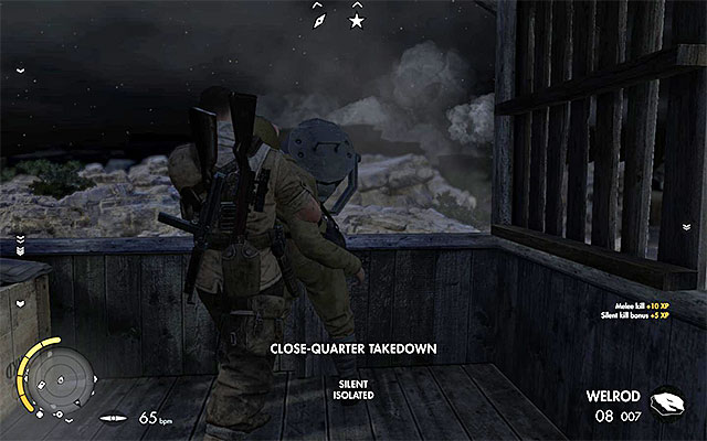 Get to the top of the tower and sabotage the searchlight - Sniper Elite 3 Afrika: Approaching the fort - Sniper Elite 3 Afrika: Mission 4 - Fort Rifugio - Sniper Elite III: Afrika Game Guide