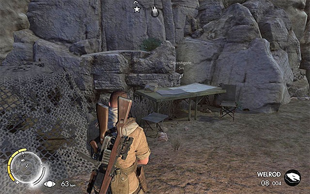 Lastly, explore the slightly larger area located south of the forts walls - Sniper Elite 3 Afrika: Approaching the fort - Sniper Elite 3 Afrika: Mission 4 - Fort Rifugio - Sniper Elite III: Afrika Game Guide