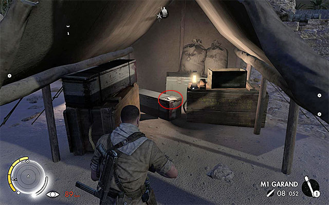 Collect the collectible from the unguarded tent - Sniper Elite 3 Afrika: War Diaries Collectibles - Mission 2 - Sniper Elite 3 Afrika: Collectibles - Mission 2 - Sniper Elite III: Afrika Game Guide