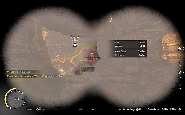 After you take your position in the nest, aim the sniper rifle at the enemy several hundred meters away from you, to the West - Sniper Elite 3 Afrika: Long Shots Collectibles - Mission 3 - Sniper Elite 3 Afrika: Collectibles - Mission 3 - Sniper Elite III: Afrika Game Guide