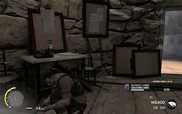 Search the northern tower of the fort - Sniper Elite 3 Afrika: Collectible Cards Collectibles - Mission 4 - Sniper Elite 3 Afrika: Collectibles - Mission 4 - Sniper Elite III: Afrika Game Guide