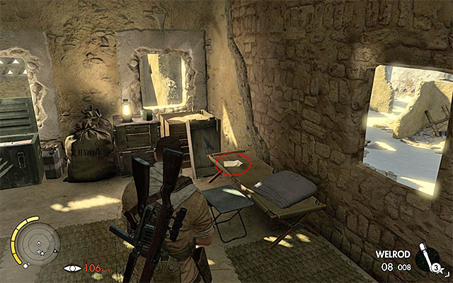 The building with the document is not being guarded by anyone - Sniper Elite 3 Afrika: War Diaries Collectibles - Mission 5 - Sniper Elite 3 Afrika: Collectibles - Mission 5 - Sniper Elite III: Afrika Game Guide