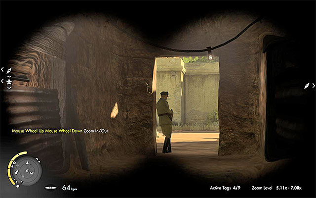 It is best to get the enemy from behind and eliminate him in melee - Sniper Elite 3 Afrika: Weapon Parts Collectibles - Mission 6 - Sniper Elite 3 Afrika: Collectibles - Mission 6 - Sniper Elite III: Afrika Game Guide