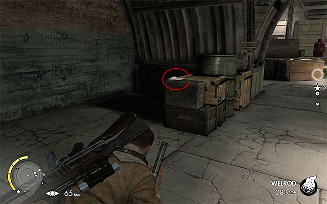 Take a good look, because the collectible is in a dimly-lit spot - Sniper Elite 3 Afrika: War Diaries Collectibles - Mission 7 - Sniper Elite 3 Afrika: Collectibles - Mission 7 - Sniper Elite III: Afrika Game Guide