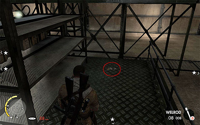 Search the dimly-lit area of the hall - Sniper Elite 3 Afrika: Collectible Cards Collectibles - Mission 8 - Sniper Elite 3 Afrika: Collectibles - Mission 8 - Sniper Elite III: Afrika Game Guide