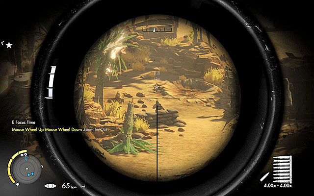 Use your sniper rifle to get rid of the observers. - Sniper Elite 3 Afrika: Eliminating artillery spotters - Sniper Elite 3 Afrika: Mission 1 - Siege of Tobruk - Sniper Elite III: Afrika Game Guide