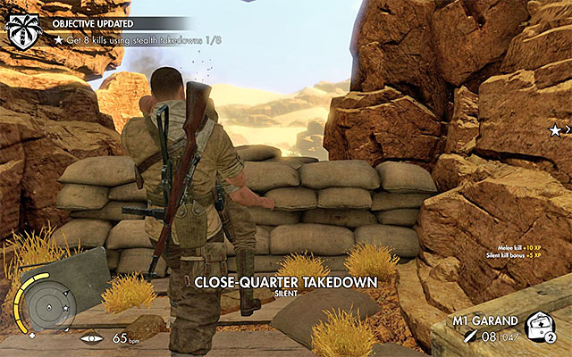 Its worth to eliminate the enemies with stealth. - Sniper Elite 3 Afrika: Crossing the mountain pass - Sniper Elite 3 Afrika: Mission 1 - Siege of Tobruk - Sniper Elite III: Afrika Game Guide