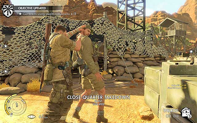 It is necessary to take care of wandering soldier. - Sniper Elite 3 Afrika: Neutralizing the four Nebelwerfers - Sniper Elite 3 Afrika: Mission 1 - Siege of Tobruk - Sniper Elite III: Afrika Game Guide