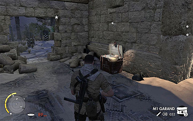 You must act quick, as the vehicle with a general inside appeared on the map and its on its way to your position - Sniper Elite 3 Afrika: Arranging the ambush for the general - Sniper Elite 3 Afrika: Mission 2 - Gaberoun - Sniper Elite III: Afrika Game Guide