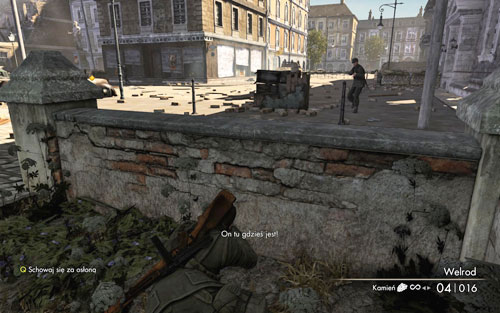 Right before heading onto the street, you will find an ammo crate [#6] - use it to restock - Mission 1 - Schoneberg Convoy - p. 1 - Walkthrough - Sniper Elite V2 Game Guide & Walkthrough