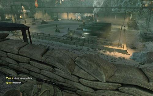 Head out of the building and eliminate two Germans - a deafened shot shouldnt give away your position - Mission 2 - Mittelwerk Facility - p. 1 - Walkthrough - Sniper Elite V2 Game Guide & Walkthrough