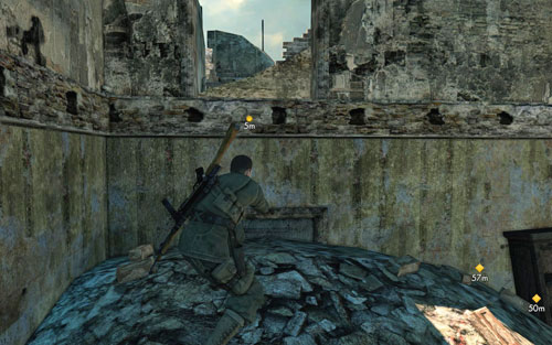 If you want, you can kill the sniper - however its not entirely necessary - Mission 3 - Kaiser-Friedrich Museum - p. 2 - Walkthrough - Sniper Elite V2 Game Guide & Walkthrough