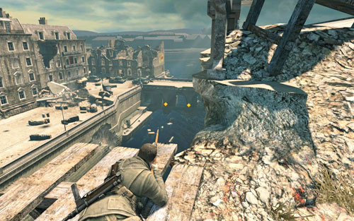 Go to the very top - Mission 3 - Kaiser-Friedrich Museum - p. 3 - Walkthrough - Sniper Elite V2 Game Guide & Walkthrough