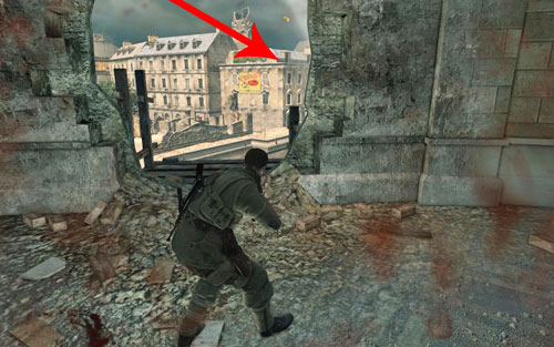 Also look out for the sniper on the building on the right - Mission 3 - Kaiser-Friedrich Museum - p. 3 - Walkthrough - Sniper Elite V2 Game Guide & Walkthrough