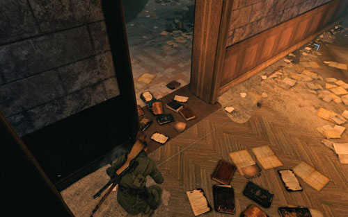 Your conversation wont last too long, youll only learn that there are more enemies coming - Mission 4 - Opernplatz - p. 2 - Walkthrough - Sniper Elite V2 Game Guide & Walkthrough