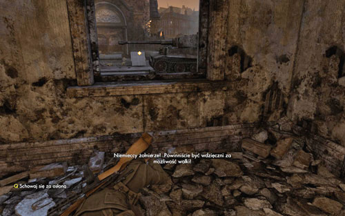 After you eliminate the enemies, move on to the next marked building [#3] - Mission 5 - St. Olibartus Church - p. 1 - Walkthrough - Sniper Elite V2 Game Guide & Walkthrough