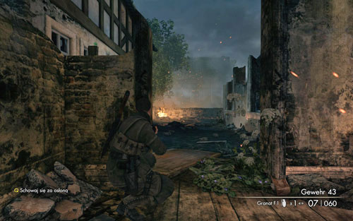 Take out the sniper rifle again - you will be using it for the most time from now on - Mission 9 - Koepenick Launch Site - Walkthrough - Sniper Elite V2 Game Guide & Walkthrough