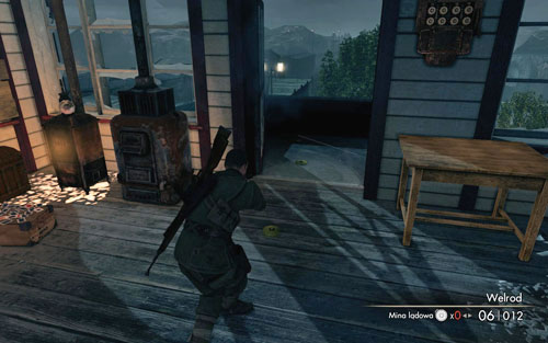 Head upstairs - before attacking, you should place some charges and mines by the doors on both sides - Mission 9 - Koepenick Launch Site - Walkthrough - Sniper Elite V2 Game Guide & Walkthrough