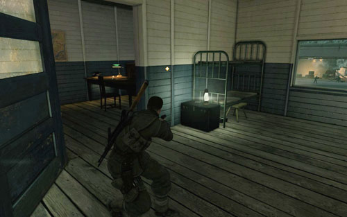 On a desk inside the first building [#2] - to the right of the main entrance (opposite if you head inside form the back) - Mission 2 | Wine Bottles and Gold Bars - Wine Bottles and Gold Bars - Sniper Elite V2 Game Guide & Walkthrough